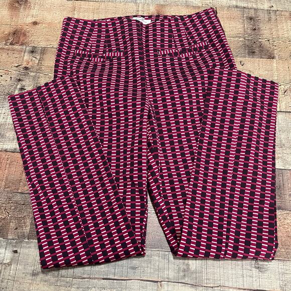 Anthropologie | Women's Retro Graphic Side Zip Stretch Essential Slim Pants Sz 4 - Picture 2 of 6